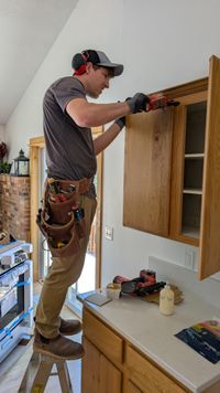 Custom cabinet drawer slide installation showing precision hardware